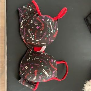 Christmas push up plunge bra by Cacique.